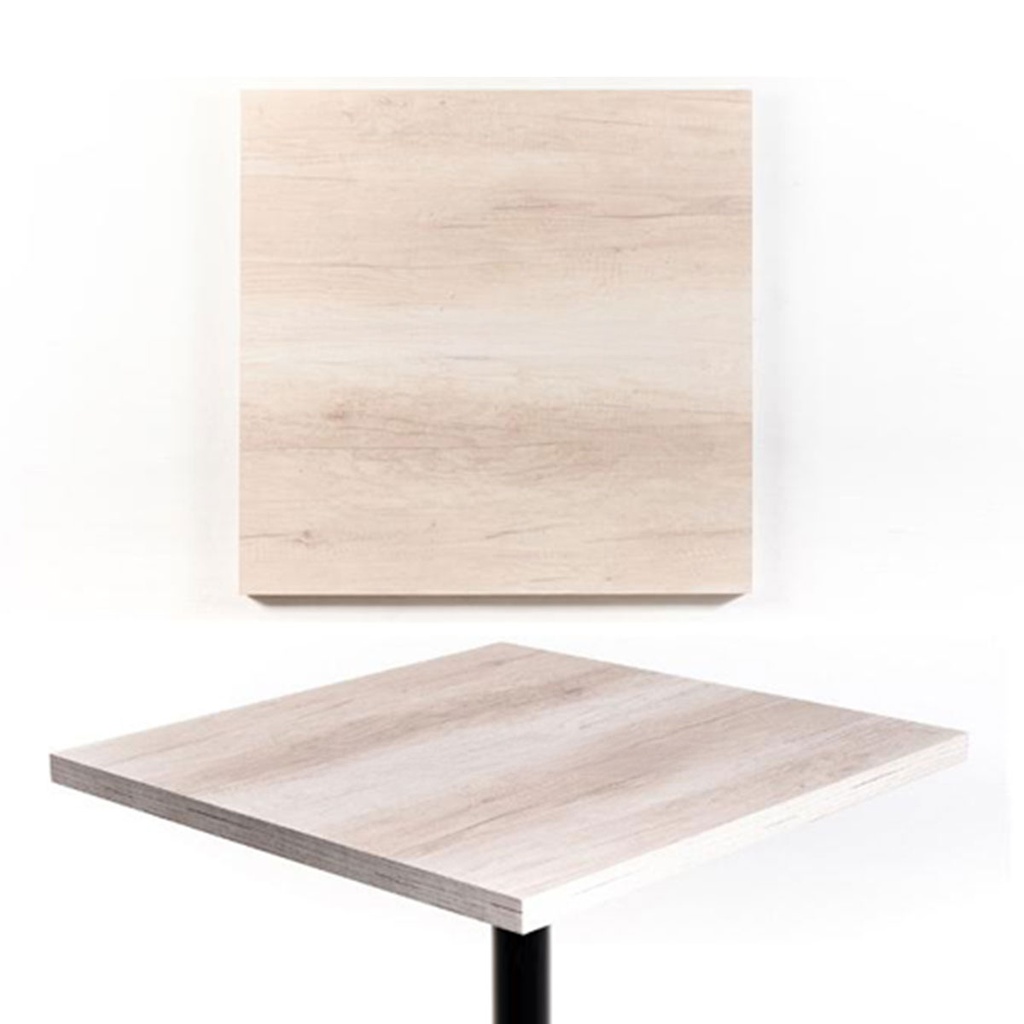 Cubierta melamina texturizada blanco vintage 80*80
