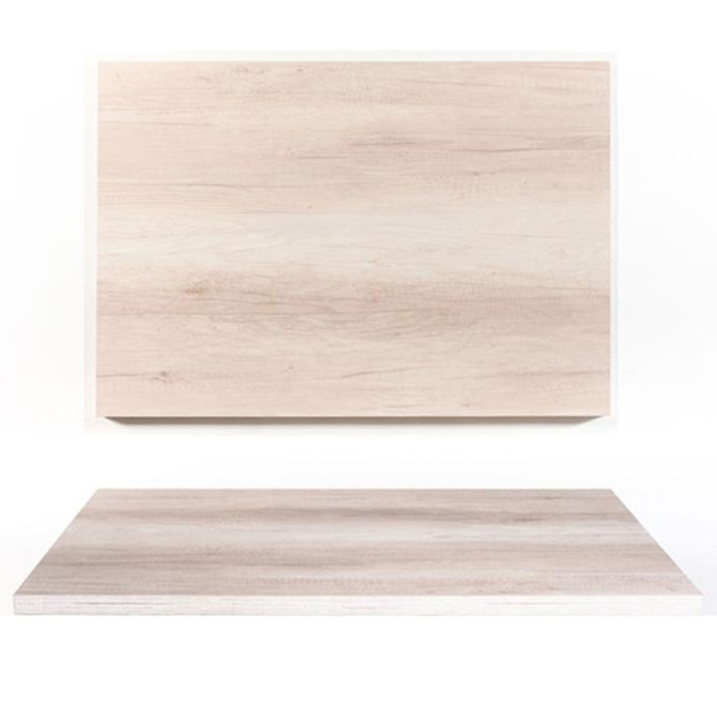 Cubierta melamina texturizada blanco vintage 120*80