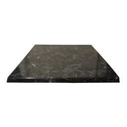 [MARMO876] Cubierta melamina estratificada marmol negro 80*80