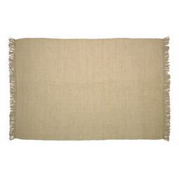 [AA7131J12] Siria alfombra yute, algodón, lana beige. // KH